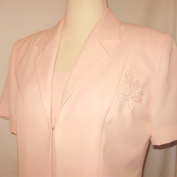 formal maxi jacket dress with beaded butterflies - Picture 1 of 10